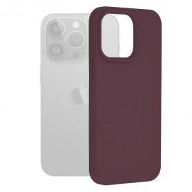 Husa pentru iPhone 15 Pro Max - Techsuit Soft Edge Silicone - Plum Violet