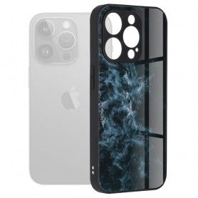 Husa pentru iPhone 15 Pro Max - Techsuit Glaze Series - Albastra Nebula