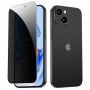 Folie pentru iPhone 15 - Tempered Glass Privacy - Negru