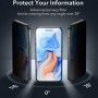 Folie pentru iPhone 15 - Tempered Glass Privacy - Negru