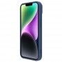 Husa pentru iPhone 15 Plus - Nillkin CamShield Silky MagSafe Silicone - Midnight Albastra