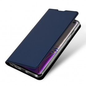 Husa Flip Tip Carte DuxDucis Skin Pro pentru Samsung Galaxy S10 , Midnight Blue