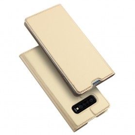 Husa Flip Tip Carte DuxDucis Skin Pro pentru Samsung Galaxy S10 , Auriu DuxDucis - 5