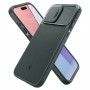 Husa iPhone 15 Pro Max - Spigen Optik Armor - Abyss Verde