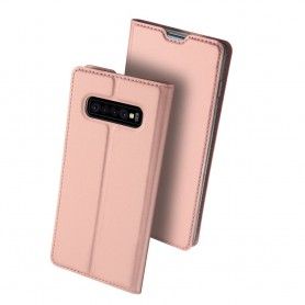 Husa Flip Tip Carte DuxDucis Skin Pro pentru Samsung Galaxy S10 , Rose Gold DuxDucis - 4