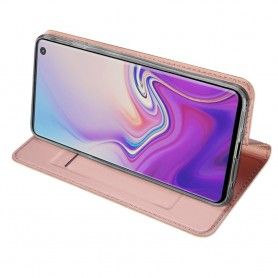 Husa Flip Tip Carte DuxDucis Skin Pro pentru Samsung Galaxy S10 , Rose Gold DuxDucis - 3