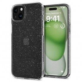Huse pentru iPhone 15 Plus - Spigen Liquid Crystal Glitter - Crystal Quartz