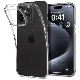 Husa pentru iPhone 15 Pro - Spigen Thin Fit - Neagra