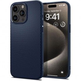 Husa pentru iPhone 15 Pro Max - Techsuit Carbon Silicone - Neagra