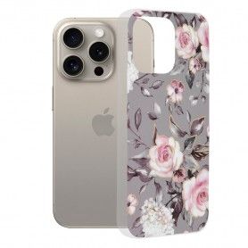 Husa pentru iPhone 15 Pro Max - Techsuit Marble Series - Bloom of Ruth Gray