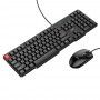 Set Tastatura cu Mouse, 1200 DPI - Hoco (GM16) - Negru