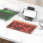 Tastatura Wireless Bluetooth, 500mAh - Hoco Transparent Discovery Edition (S55) - Candy Verde