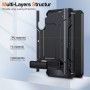 Husa pentru Samsung Galaxy A54 - Techsuit Hybrid Armor Kickstand - Neagra