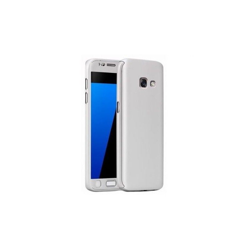 Husa 360 Protectie Totala Fata Spate pentru Samsung Galaxy A5 (2017) / A520, Argintie  - 1