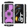 Husa Carcasa Spate pentru Realme GT 5G - HoneyComb Armor, Roz cu Violet