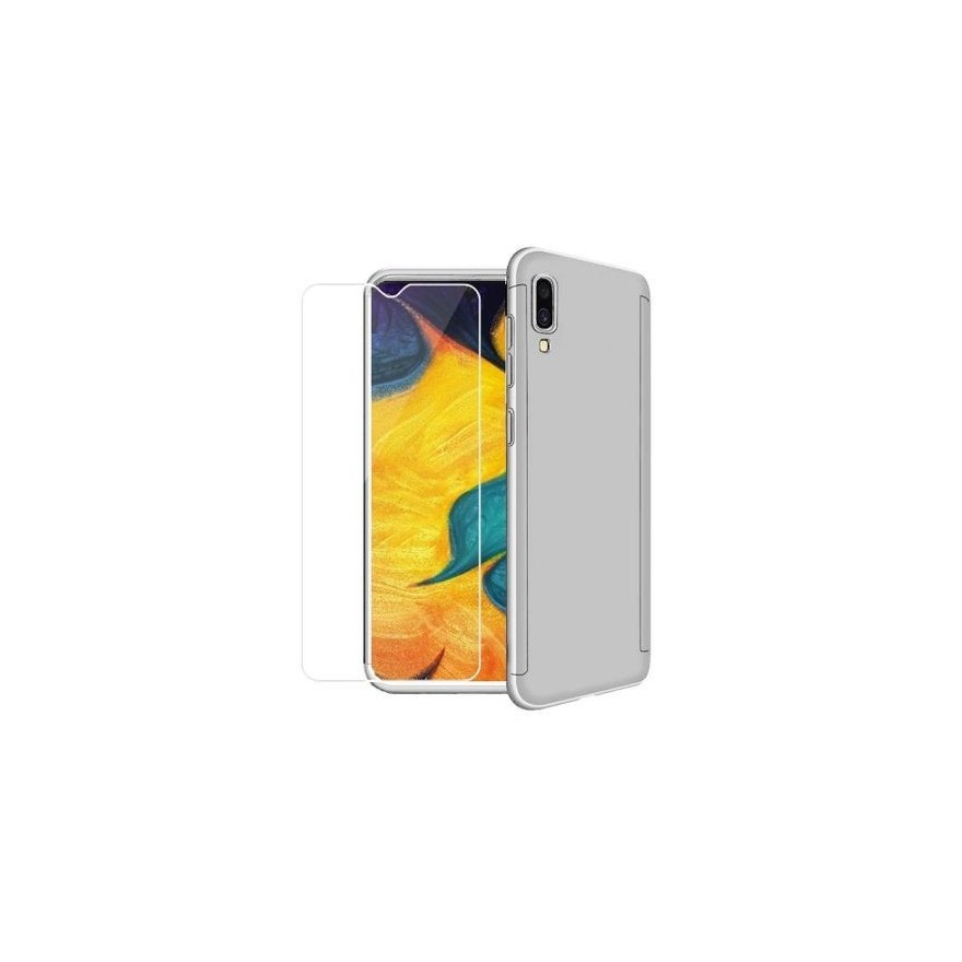 Husa 360 Protectie Totala Fata Spate pentru Samsung Galaxy A30s / A50 / A50s , Argintie  - 1