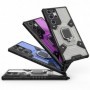 Husa Carcasa Spate pentru Samsung Galaxy S22 Ultra - HoneyComb Armor, Roz cu Violet