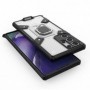 Husa Carcasa Spate pentru Samsung Galaxy S22 Ultra - HoneyComb Armor, Roz cu Violet