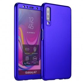 Husa 360 Protectie Totala Fata Spate pentru Samsung Galaxy A7 (2018) , Dark Blue  - 1