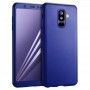 Husa 360 Protectie Totala Fata Spate pentru Samsung Galaxy A8+ Plus (2018) , Dark Blue