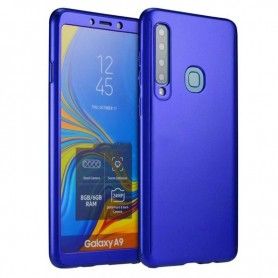 Husa 360 Protectie Totala Fata Spate pentru Samsung Galaxy A9 (2018) , Dark Blue