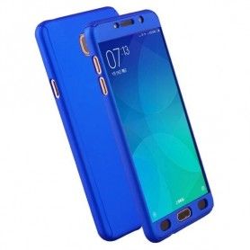 Husa 360 Protectie Totala Fata Spate pentru Samsung Galaxy J4 (2018) , Dark Blue  - 1