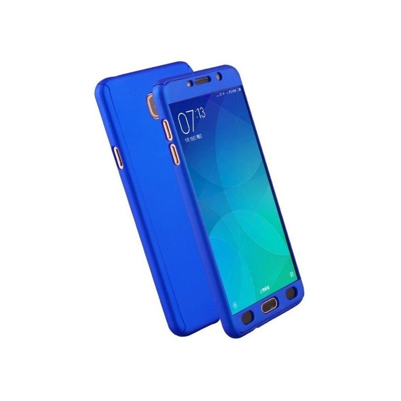 Husa 360 Protectie Totala Fata Spate pentru Samsung Galaxy J4 (2018) , Dark Blue  - 1