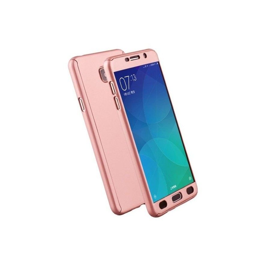 Husa 360 Protectie Totala Fata Spate pentru Samsung Galaxy J4 (2018) , Rose Gold  - 1