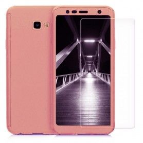 Husa 360 Protectie Totala Fata Spate pentru Samsung Galaxy J4+ Plus (2018) , Rose Gold  - 1