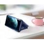 Husa tip carte pentru Samsung Galaxy A30s / A50 / A50s Flip Mirror Stand Clear View, Albastru  - 2