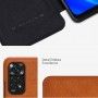 Husa pentru Xiaomi Redmi Note 11 / Note 11S - Nillkin QIN Leather Case - Maro