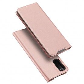 Husa Flip Tip Carte DuxDucis Skin Pro pentru Samsung S20, Rose Gold DuxDucis - 2