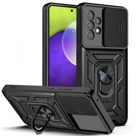 Husa Carcasa Spate pentru Samsung Galaxy A52 4G / A52 5G - HoneyComb Armor, Roz cu Violet