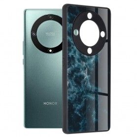 Husa pentru Honor Magic5 Lite - Techsuit Glaze Series - Albastra Nebula