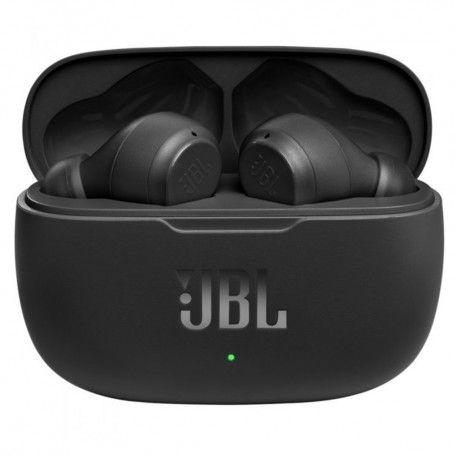Casti in-ear Bluetooth cu microfon TWS - JBL (Wave 200) - Negru