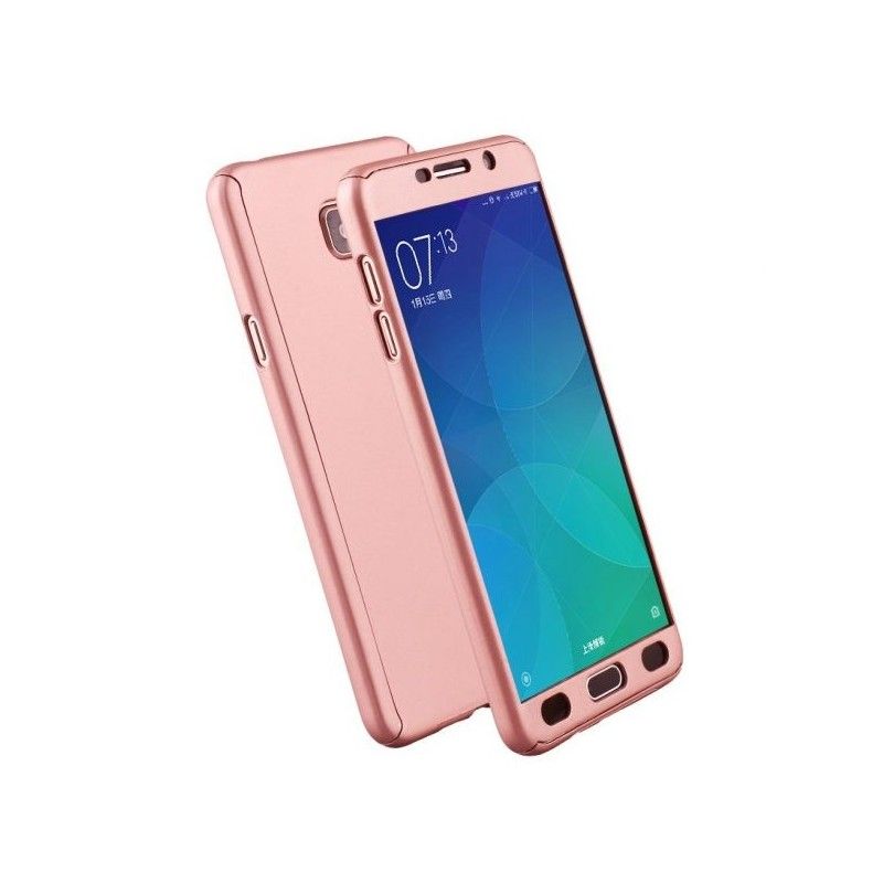 Husa 360 Protectie Totala Fata Spate pentru Samsung Galaxy J6 (2018) , Rose Gold  - 1