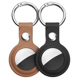 Husa pentru AirTag - Techsuit Secure Leather Holder (SLH1) - Neagra