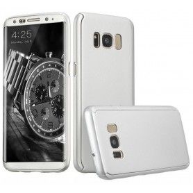 Husa 360 Protectie Totala Fata Spate pentru Samsung Galaxy S8, Argintie  - 1