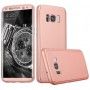Husa 360 Protectie Totala Fata Spate pentru Samsung Galaxy S8, Rose Gold