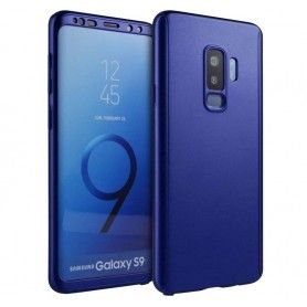 Husa 360 Protectie Totala Fata Spate pentru Samsung Galaxy S9, Dark Blue  - 1