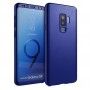 Husa 360 Protectie Totala Fata Spate pentru Samsung Galaxy S9, Dark Blue