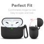 Techsuit - Silicone Case - for Apple AirPods Pro 1 / 2, Smooth Ultrathin Material - Negru