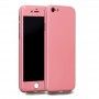 Husa 360 Protectie Totala Fata Spate pentru iPhone 7 Plus , Rose Gold