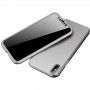 Husa 360 Protectie Totala Fata Spate pentru iPhone X / XS , Argintie