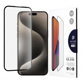 Folie pentru iPhone 15 Pro Max - Dux Ducis Tempered Glass - Negru