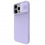 Husa pentru iPhone 15 Pro Max - Nillkin CamShield Silky MagSafe Silicone - Misty Mov