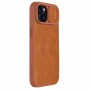 Husa pentru iPhone 15 - Nillkin QIN Leather Case - Maro