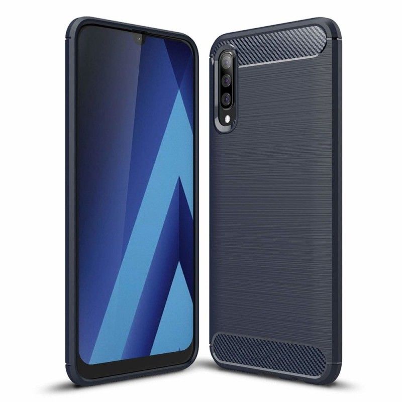 Husa Tpu Carbon pentru Samsung Galaxy A30s / A50 / A50s , Midnight Blue  - 1