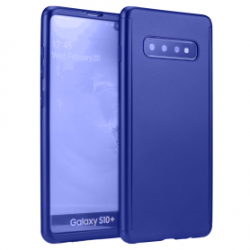Husa 360 Protectie Totala Fata Spate pentru Samsung Galaxy S10+ Plus, Dark Blue  - 1