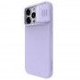Husa pentru iPhone 15 Pro - Nillkin CamShield Silky MagSafe Silicone - Misty Mov